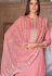 pink muslin straight palazzo suit 1098