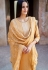 mustard muslin straight palazzo suit 1103