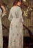 silver grey georgette straight palazzo suit 7185