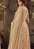 beige georgette straight palazzo suit 7186