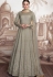 grey georgette net embroidered anarkali suit 2005