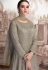 grey georgette net embroidered anarkali suit 2005