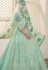 sky blue georgette embroidered anarkali suit 38041