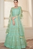 sky blue georgette embroidered anarkali suit 38041