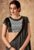 grey black jacquard embroidered lehenga choli 5728