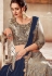 grey satin net embroidered lehenga choli 5733