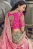 grey pink banarasi silk traditional lehenga choli 3705