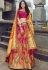 magenta banarasi silk traditional lehenga choli 3709