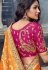 magenta banarasi silk traditional lehenga choli 3709