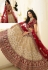 off white maroon silk wedding lehenga choli 945