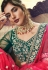 dark green silk embroidered lehenga choli 4161