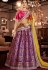 multi color jacquard silk embroidered lehenga choli 4165