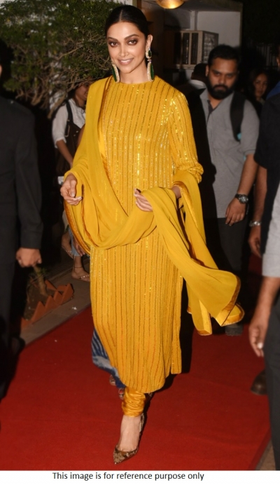 Bollywood Sabyasachi Deepika Inspired Yellow kurta