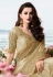 Beige viscose saree with blouse 6203