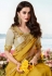 Yellow silk saree with blouse 6205
