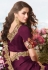 Purple viscose party wear saree 6213