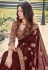 Wine silk festival wear saree 94259