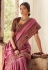 Pink silk party wear saree 94264