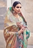 Teal green banarasi silk festival wear saree 202