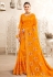 Orange silk festival wear saree 2827