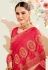 Pink silk saree with blouse 2828