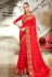 Red art silk saree with blouse 64349