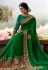 Green art silk festival wear saree 5898