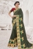 Mehndi satin festival wear saree 2605