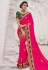 Pink satin festival wear saree 2612