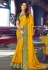 Rakul preet singh yellow satin festival wear saree 2001