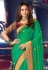 Rakul preet singh green satin saree with blouse 2002