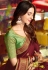 Rakul preet singh maroon satin party wear saree 2011