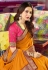 Rakul preet singh mustard satin bollywood wear saree 2012