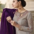 Lilac and purple chinon Indian Palazzo wedding suit