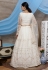 Off white net circular lehenga choli 1312