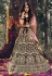 Maroon velvet circular lehenga choli 3701