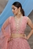 Pink net circular lehenga choli 1331