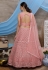 Pink net circular lehenga choli 1331