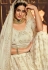 Off white georgette circular lehenga choli 3902