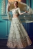 Light green net embroidered circular lehenga choli 4111