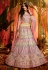 Cream organza circular lehenga choli 4703