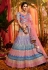 Grey organza circular lehenga choli 4704