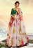 Off white organza circular lehenga choli 4801