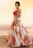 Off white organza circular lehenga choli 4805