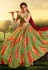 Green organza circular lehenga choli 4806