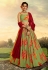 Green organza circular lehenga choli 4806