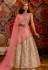 Beige raw silk circular lehenga choli 5177