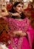 Magenta raw silk circular lehenga choli 5181