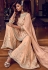 peach georgette embroidered pakistani palazzo suit 6608