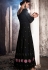 black georgette embroidered anarkali suit 20076